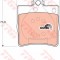 Set placute frana,frana disc MERCEDES CLK Cabriolet (A208) (1998 - 2002) TRW GDB1335