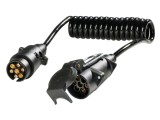 Prelungitor spiralat AS SCHWABE 2m H05VV-F 7x1mm&sup2; 12V IP44 cu clapetă cod 61476