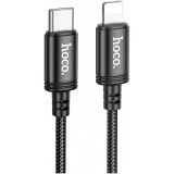 Cablu Date si Incarcare USB-C - Lightning HOCO X89, 27W, 2m, Negru