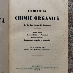 Elemente De Chimie Organica Vol.1 - Costin D. Nenitescu ,553477