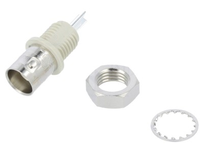 Conector BNC mamă 50&amp;Omega; argintat foto