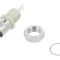 Conector BNC mamă 50&Omega; argintat
