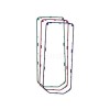 Piese Telefon Nokia 7500 Prism Decoframe - Set 3 Bucati - Piesa Schimb Originala