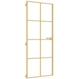 Cumpara ieftin Usa de interior Slim auriu 83x201,5cm sticla temperata/aluminiu