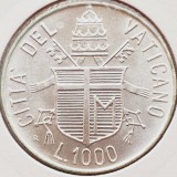 763 Vatican 1000 Lire 1984 Ioannes Paulus II (Peace) km 183 argint, Europa