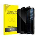 Set 2 folii protectie sticla securizata JETech Anti-Spy pentru iPhone 11 Pro X XS de 5.8 inch (14.7 cm) - RESIGILAT