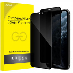 Set 2 folii protectie sticla securizata JETech Anti-Spy pentru iPhone 11 Pro X XS de 5.8 inch (14.7 cm) - RESIGILAT