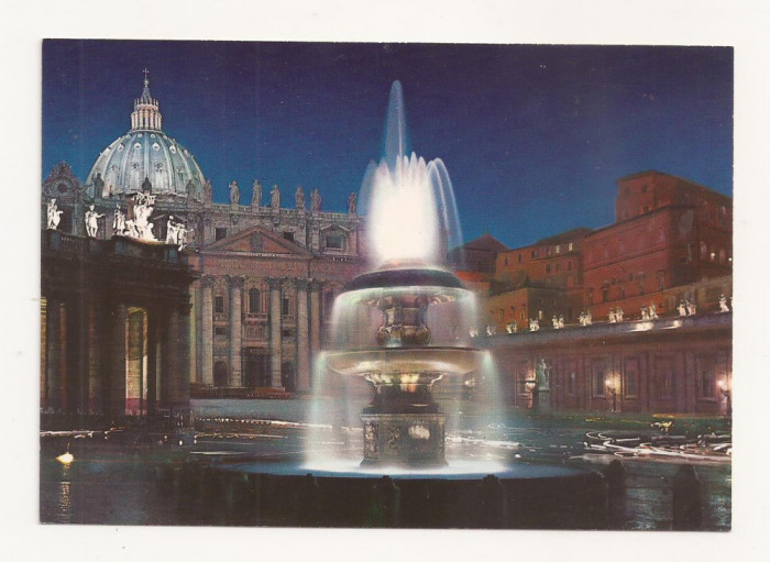 FA37-Carte Postala- ITALIA - Vatican, Piazza S. Pietro, necirculata