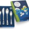 Set 4 tacamuri argintate The Smurfs , BREDEMEIJER- 359990