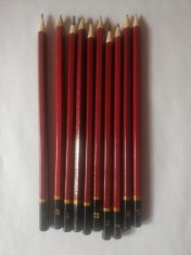 Set 10 creioane ptr desen, caligrafie foto