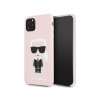 Husa TPU Karl Lagerfeld Iconic pentru Apple iPhone 11 Pro Max, Roz KLHCN65SLFKPI