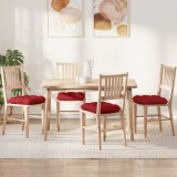 vidaXL Perne de Șezut 4 pcs Roșu 40 x 40 x 12 cm țesătură 42015072