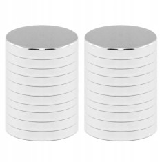 Magneti mici pentru tabla magnetica flipchart, 20 bucati, 8mm, argintiu Household NewTrend