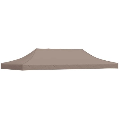 Acoperiș pentru cort de petrecere, gri taupe, 6 x 3 m, 270 g/m&amp;sup2; foto