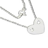 Lantisor argint 925 cu inima