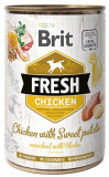 Can Brit Fresh Chicken with Sweet potato 400 g