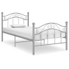 VidaXL Cadru de pat, gri, 100x200 cm, metal