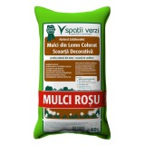 Mulci gradina / scoarta decorativa de copac, Spatii verzi, rosu, 60L