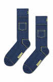 Happy Socks sosete Denim Sock culoarea albastru marin