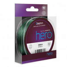 Fir Textil Delphin HERO 8, Verde, 1000m (Diametru fir: 0.16 mm)