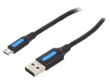 Cablu USB 2.0 A la Micro B nichelat 0,25m, Vention
