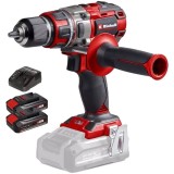 Einhell TP-CD 18/80 Li BL PXC + Twinpack CB + 4514095 - Masina de gaurit si insurubat 80 Nm + Set 2 acumulatori si incarcator Li-Ion 18 V 2.5 Ah