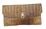 CLUTCH VINTAGE ANII&#039;70 DIN PIELE NATURALA DE CROCODIL EMBOSATĂ
