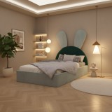 Pat Tapitat Naya Lemon Cu Verde Catifea Premium Ofertă limitată