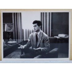 ACTORUL IURIE DARIE , PE FOTOLIU , SCENA DIN FILM , FOTOGRAFIE , ANII &#039; 60