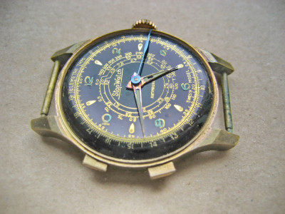 A309-I- Ceas Stoper vechi Stop Watch Telemetre Antimagnetique Swiss Model mana. foto