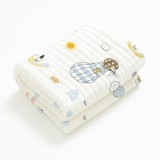 Prosop muselină/bumbac REDQUIT&reg;, alb cu baloane, 70&times;90 cm &ndash; pentru bebeluși și copii