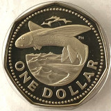 BARBADOS 1 DOLLAR 1973 PROOF,( Pestele zburator, ), America de Nord, Cupru-Nichel