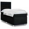 VidaXL Pat box spring cu saltea, negru, 80x200 cm, textil 3292617