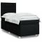 vidaXL Pat box spring cu saltea, negru, 80x200 cm, textil 3292617