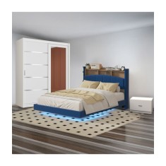 Dormitor Cod A013 Albastru 160X200