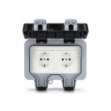 Priza de exterior ip66 schuko aplicata, impermeabila, Priza electrica