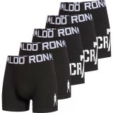 Cristiano Ronaldo boxeri de copii 5pack CR7 Fullblack - 7/9 let