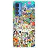 Husa compatibila cu Motorola Edge 20 Lite model Bikini Bottom SpongeBob, Silicon, TPU, Viceversa