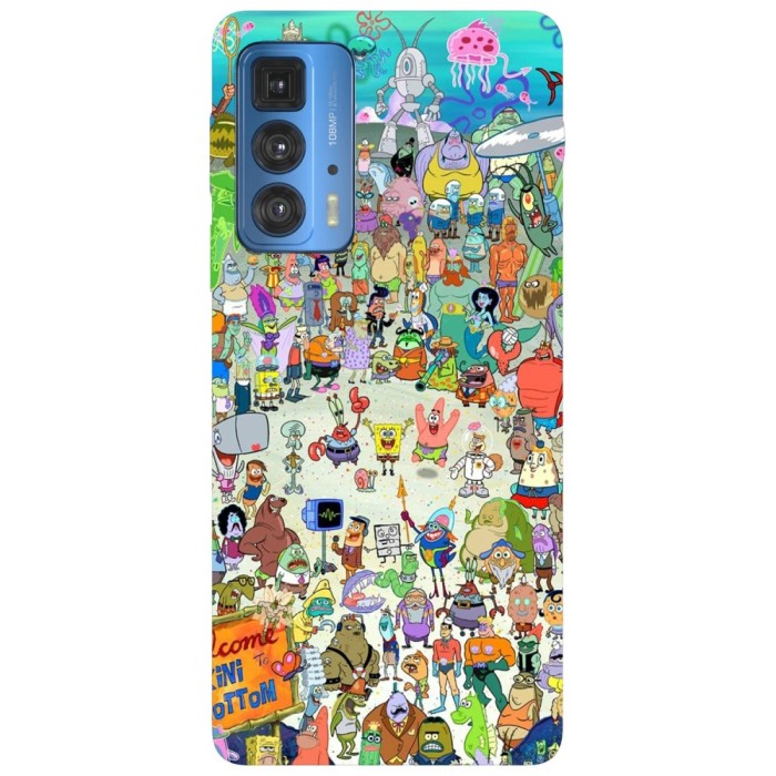 Husa compatibila cu Motorola Edge 20 Lite model Bikini Bottom SpongeBob, Silicon, TPU, Viceversa