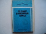 Tolerante si masuratori tehnice - D. Dragu, Gh. Badescu, A. Sturzu, C. Militaru, 1982, Didactica si Pedagogica