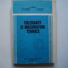 Tolerante si masuratori tehnice - D. Dragu, Gh. Badescu, A. Sturzu, C. Militaru
