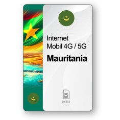 eSIM Internet Mauritania, valabil 7 zile, trafic 1 GB, Standard