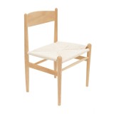 Cumpara ieftin Scaun Conan din lemn de fag cu sezut din sfoara naturala 52x46x78 cm