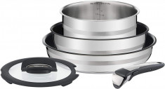 Set cratite si tigaie Tefal Ingenio Jamie Oliver, 5 piese, Non-Stick foto