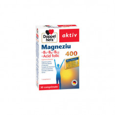 Magneziu 400 miligrame +B1+B6+B12+ Acid Folic 30 comprimate Doppelherz