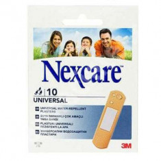 Plasturi rezistenti la apa Universal, 10 bucati, Nexcare