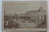 Carte postala, Bucuresti Gara de nord, perioada interbelica