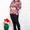 Compleu Elegant din 2 piese Barb Rose - 50Marimea