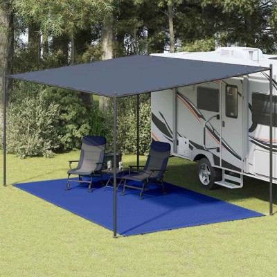 vidaXL Covor pentru cort, albastru, 300x600 cm, HDPE 310730 foto