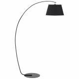 HOMCOM Lampă Arcuită de Podea cu Abajur Metalic, Design Modern, 100x43x177 cm, Ideală pentru Living sau Birou | Aosom Romania